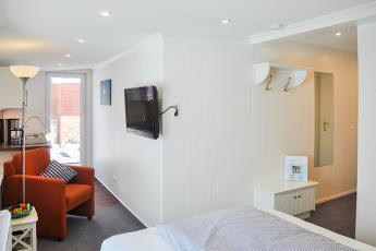 Das komfortable Appartement mit groer Dachterrasse